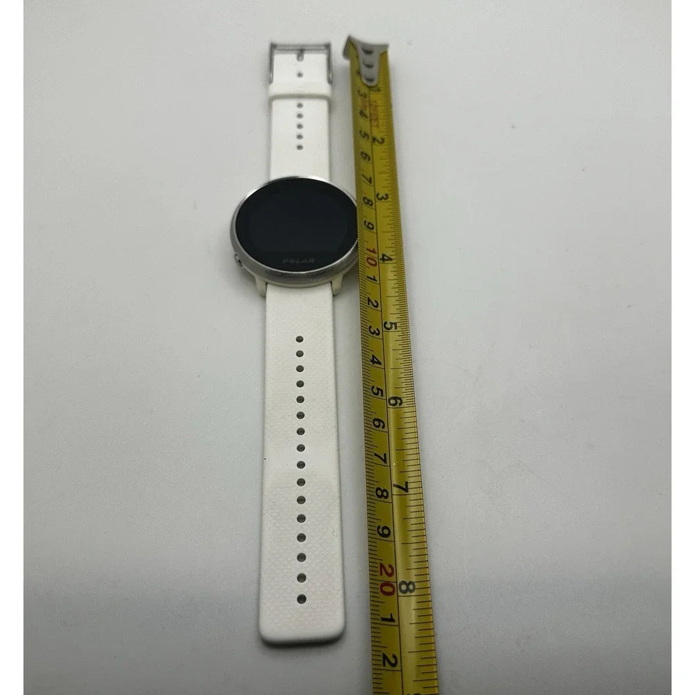 Polar‎ Ignite Gen 1 GPS Fitness Smartwatch White HR Monitor 43mm Tested